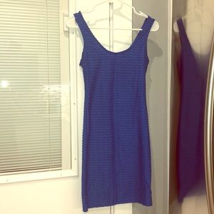 Blue body con dress